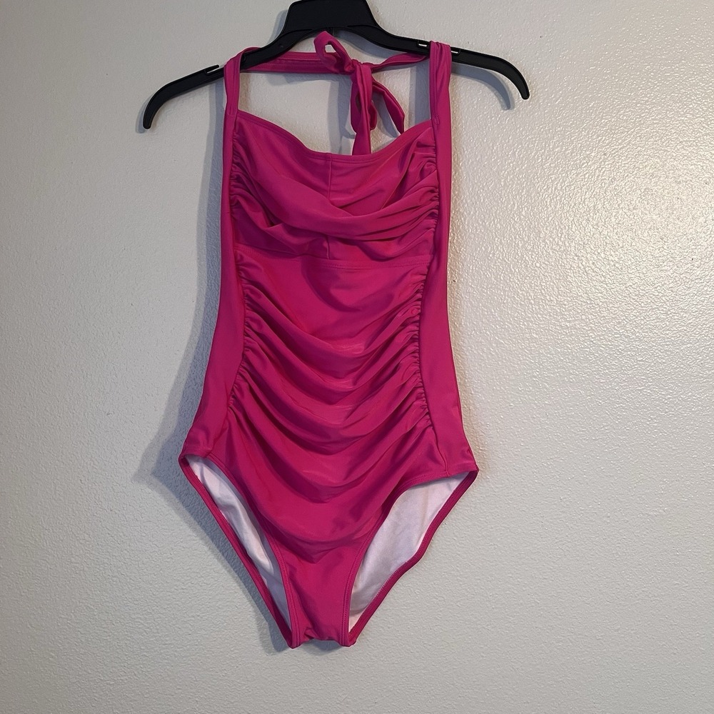 Women's Ruched One Piece Swimsuit Full Coverage Swimwear Tummy Control Beachwear